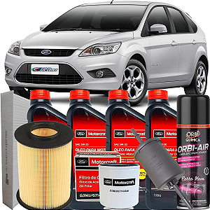 Kit Revisão Óleo 5w30 Ford Motorcraft E Filtros - Ford Focus 1.6 16V Sigma 2009 2010 2011 2012 2013