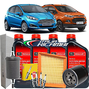 Kit Revisão Óleo 5w30 Ford Motorcraft Filtros E Velas - New Fiesta E Nova Ecosport 2014 2015 2016 2017
