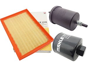 Kit filtros de ar, óleo e combustível Mahle - VW Gol G4 1.0 8V Flex 2005 em diante