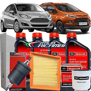 Kit troca de óleo Motorcraft 5W30 Ford New Fiesta e Ecosport