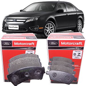 Kit Jogo De Pastilha Freio Dianteiro E Traseiro Original Ford Motorcraft - Fusion 2.3 2.5 3.0 2006 2007 2008 2009 2010 2011 2012