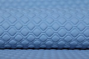 Rolo Matelassê Luxo Azul Bebe 1.5Mm Com 0,50 Cm X 1,40 M