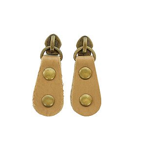 Cursor Sintético Puxador Ouro Velho Bege