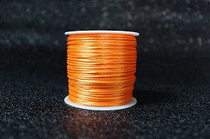 Cd001-1Mm-Cordão De Cetim Laranja Neon /162