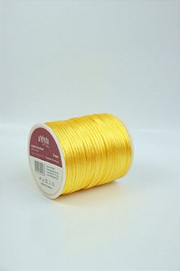 Cd001-2Mm-Cordão De Cetim Amarelo Canario/006
