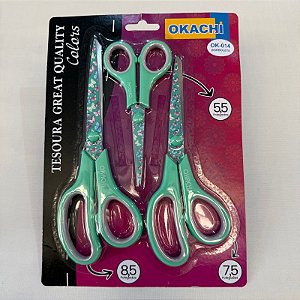 Kit Tesouras Multiuso OK-014 - Okachi Borboleta