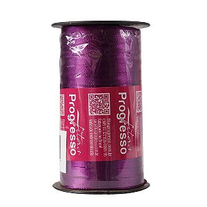 Fita De Cetim Progresso Rolo De 100 Metros Cf001 Cor 675 Roxo