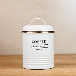 LATA PORTA CONDIMENTO COFFEE INDUSTRIAL BRANCO