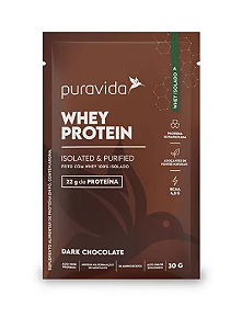 WHEY PROTEIN ISOLADO 30G DARK CHOCOLATE - PURAVIDA