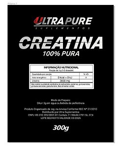 CREATINA PURA 300GR - ULTRAPURE