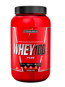 100%  WHEY PROTEIN PURE 900GR CHOCOLATE INTEGRALMÉDICA