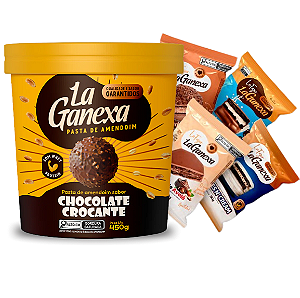 PASTA DE AMENDOIM LA GANEXA 450GR CHOCOLATE CROCANTE