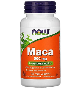 MACA PERUANA 500MG 100 VEG CAPS - NOW FOODS