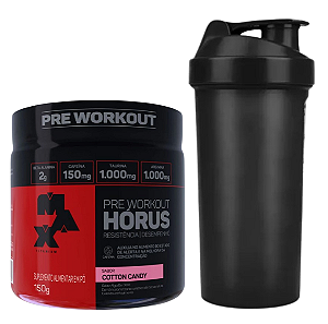 HÓRUS PRÉ TREINO 150GR COTTON CANDY + COQUETELEIRA
