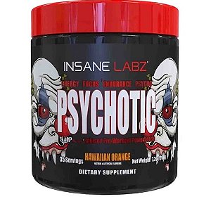 PRÉ TREINO PSYCOTIC  HAWAIIAN ORANGE  204G - INSANE LABZ