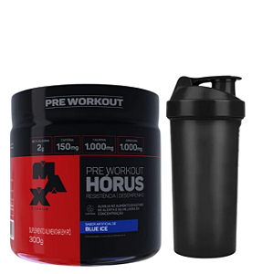Hórus Pré Treino 300gr Blue Ice + Coqueteleira
