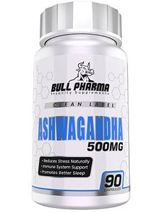 Ashwagandha 500mg 90 Caps - Bull Pharma