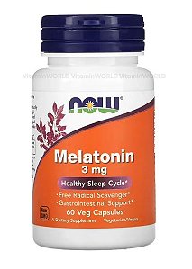 MELATONINA 3MG 60 CAPS - NOW