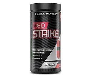 Red Strike Termogênico + Beta Alanina, Citrulinilarginina 60 Caps - CELL FORCE