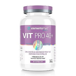 Multivitamínico Vit Pro Mulher  40+ 60 Caps - ElementoPuro