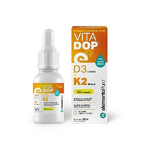 VITADOP D3 + K2 20ml Sabor Menta - Limão