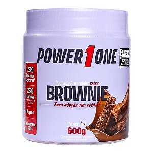 Pasta De Amendoim Brownie 600g  Power One