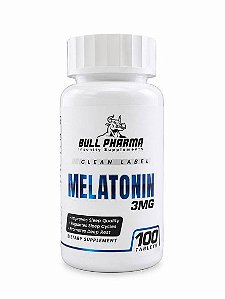 Melatonina 3mg 100 Tabletes - BULL PHARMA