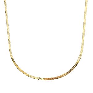 CHOKER MALHA FITA 2 MM | BANHADO A OURO