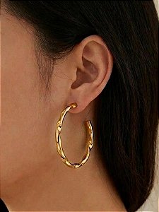 ARGOLA FIO TORCIDO M | BANHADO A OURO