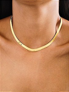 CHOKER MALHA FITA 4MM 30CM