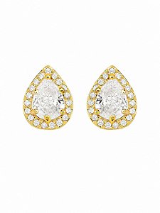 BRINCO GOTA CRAVEJADO | BANHADO A OURO