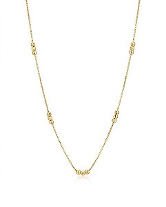CHOKER VENEZIANA COM BOLINHA DIAMANTADA | BANHADO A OURO
