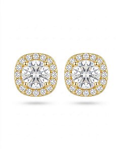 BRINCO ZIRCÔNIA CRAVEJADA | BANHADO A OURO