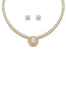 CONJUNTO RIVIERA COM PONTO DE LUZ | BANHADO A OURO