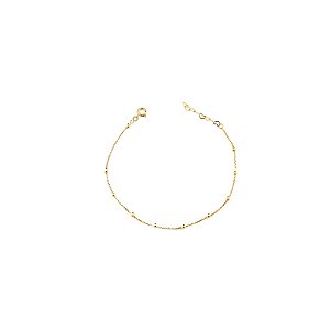 PULSEIRA VENEZIANA COM BOLINHAS | INFANTIL | BANHADO A OURO