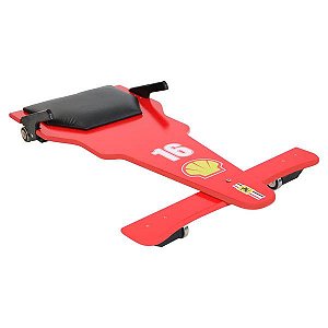 Carrinho de Rolimã F1 Vermelho 16 em MDF