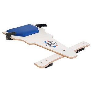 Carrinho de Rolimã F1 Branco 35 em MDF