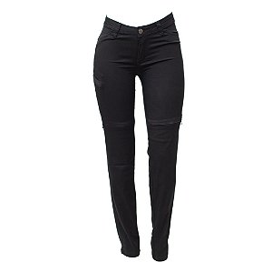 Calça Jeans Hlx Slim Preta Feminina Moto - Consulte Nos