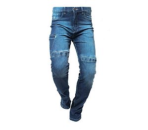 Calça Jeans Para Motociclista HLX Concept  Masculina Azul Tam. 46