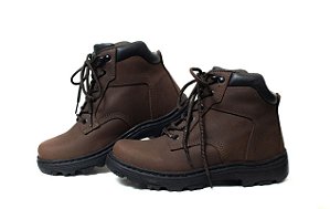 Bota HLX Motociclista Destroyer Couro Marrom Tamanho 41