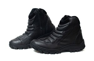 Bota HLX motociclista Michigan Couro Preta Tamanho 41