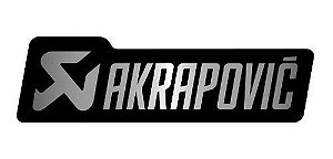 Adesivo Akrapovic Black Original Térmico Escape 15cm x 4cm
