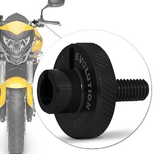 Regulador de embreagem motos 10mm Evolution Racing - Preto