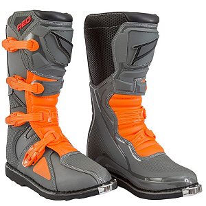 Bota Red Dragon Off-Road Cross Enduro Trilha Red Forza EX - Laranja