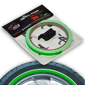 Adesivo Friso Fita Para Rodas Speed Style - Verde Refletivo