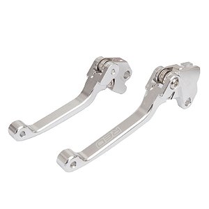 Manetes Retráteis Honda CRF 230 CRF 250F Red Dragon Xtreme Prata