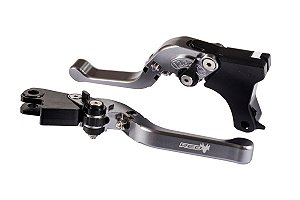 Manetes Esportivos Dobráveis Red Dragon BMW S1000R - Grafite