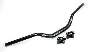 Guidão Fat Bar+adaptador TWINS (RDragon) 28mm Motos Até 300CC Preto