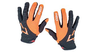 Luva Red Dragon Motocross New Racing Laranja