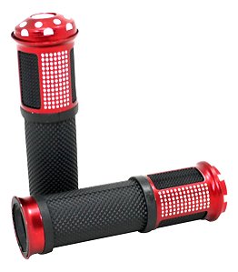 Manopla Punho Sport Red Dragon Ponta Aluminio Moto Universal